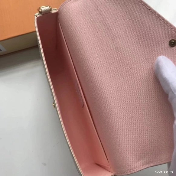 Frstbag ru Vuitton Pochette N63106 Louis Felicie Bag Damier 0731
